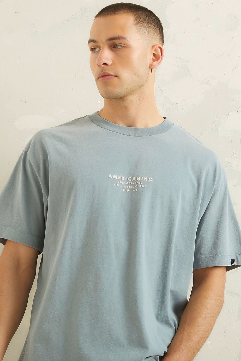 AMERICANINO - Polera Manga Corta Oversize Hombre Americanino