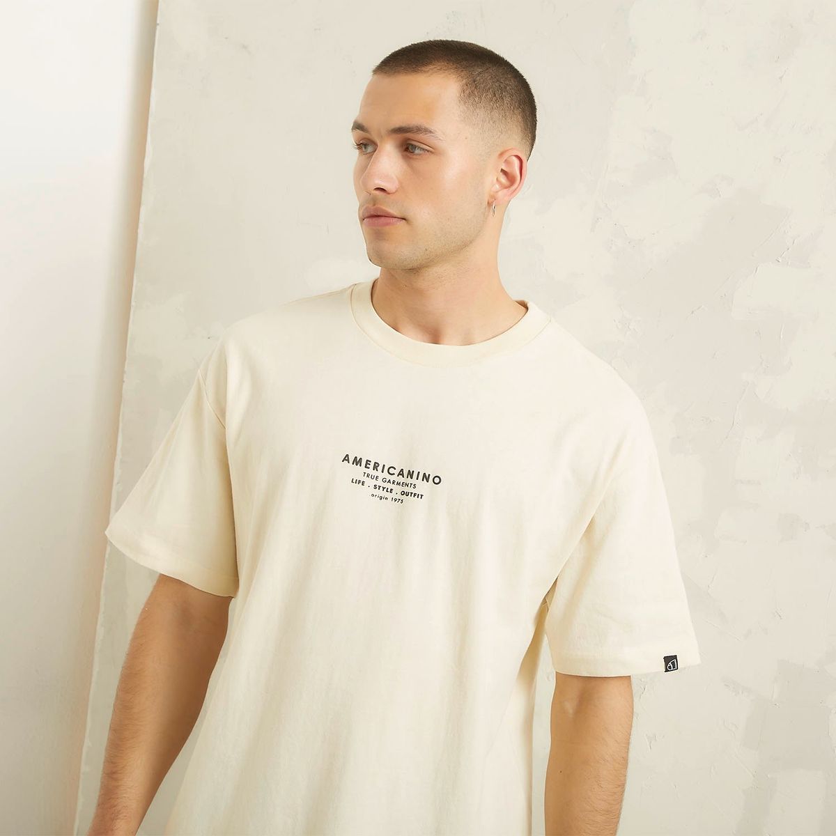 AMERICANINO - Polera Manga Corta Oversize Hombre Americanino