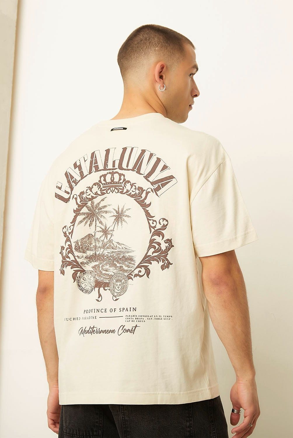 AMERICANINO - Polera Manga Corta Casual Oversize Hombre Americanino