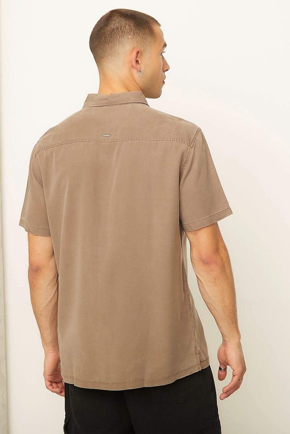 AMERICANINO - Camisa Manga Corta Slim Fit Hombre Americanino