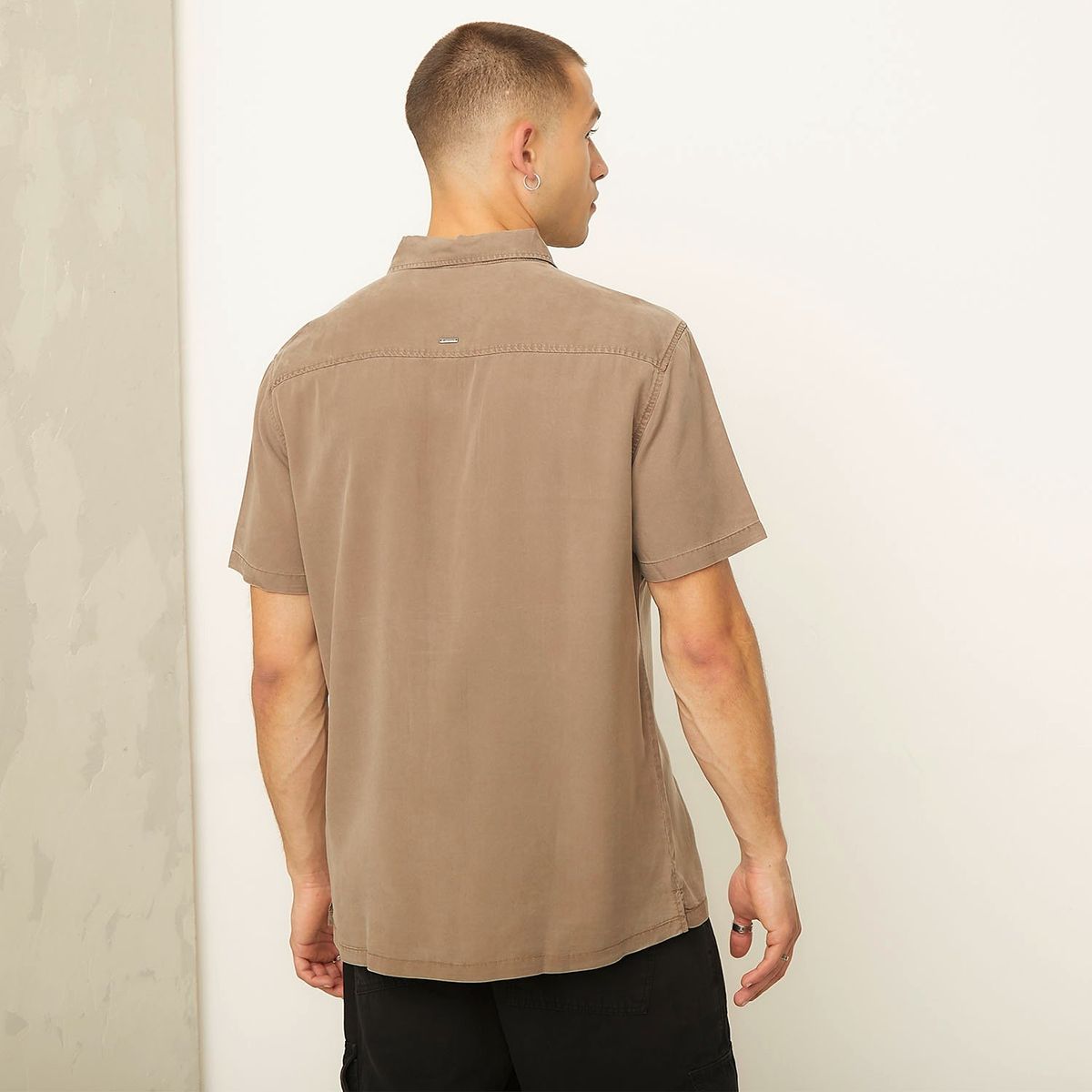 AMERICANINO - Camisa Manga Corta Slim Fit Hombre Americanino