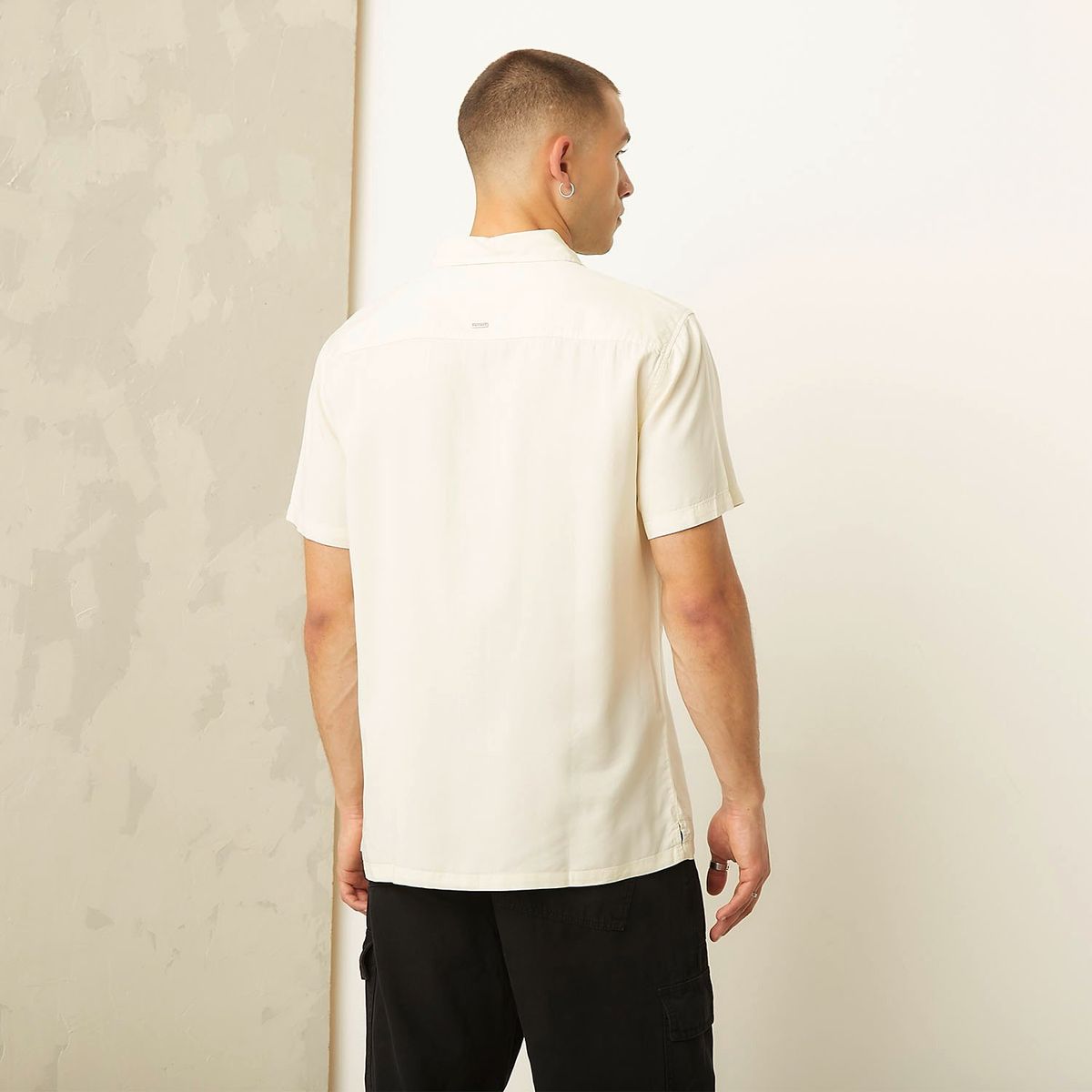 AMERICANINO - Camisa Manga Corta Slim Fit Hombre Americanino