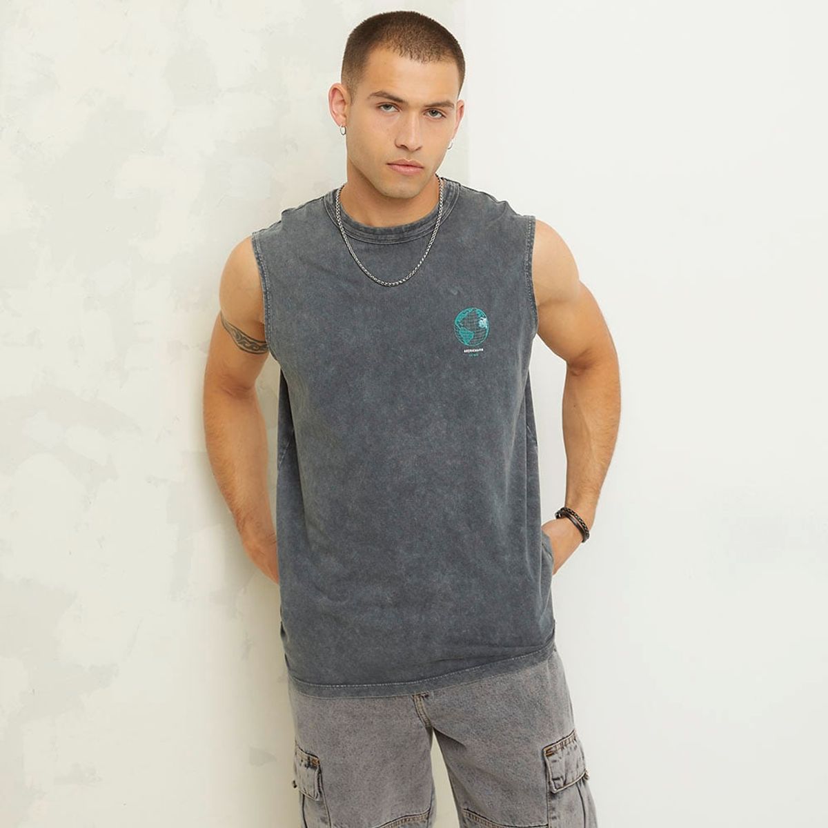 AMERICANINO - Polera Sin Mangas Casual Hombre Americanino