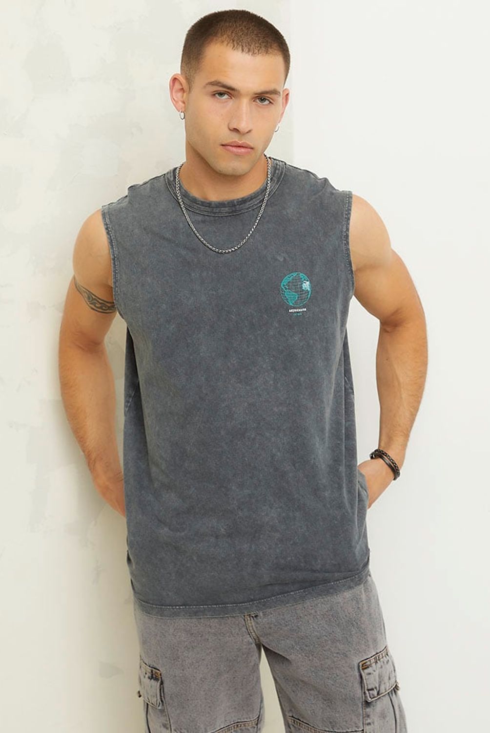 AMERICANINO - Polera Sin Mangas Casual Hombre Americanino