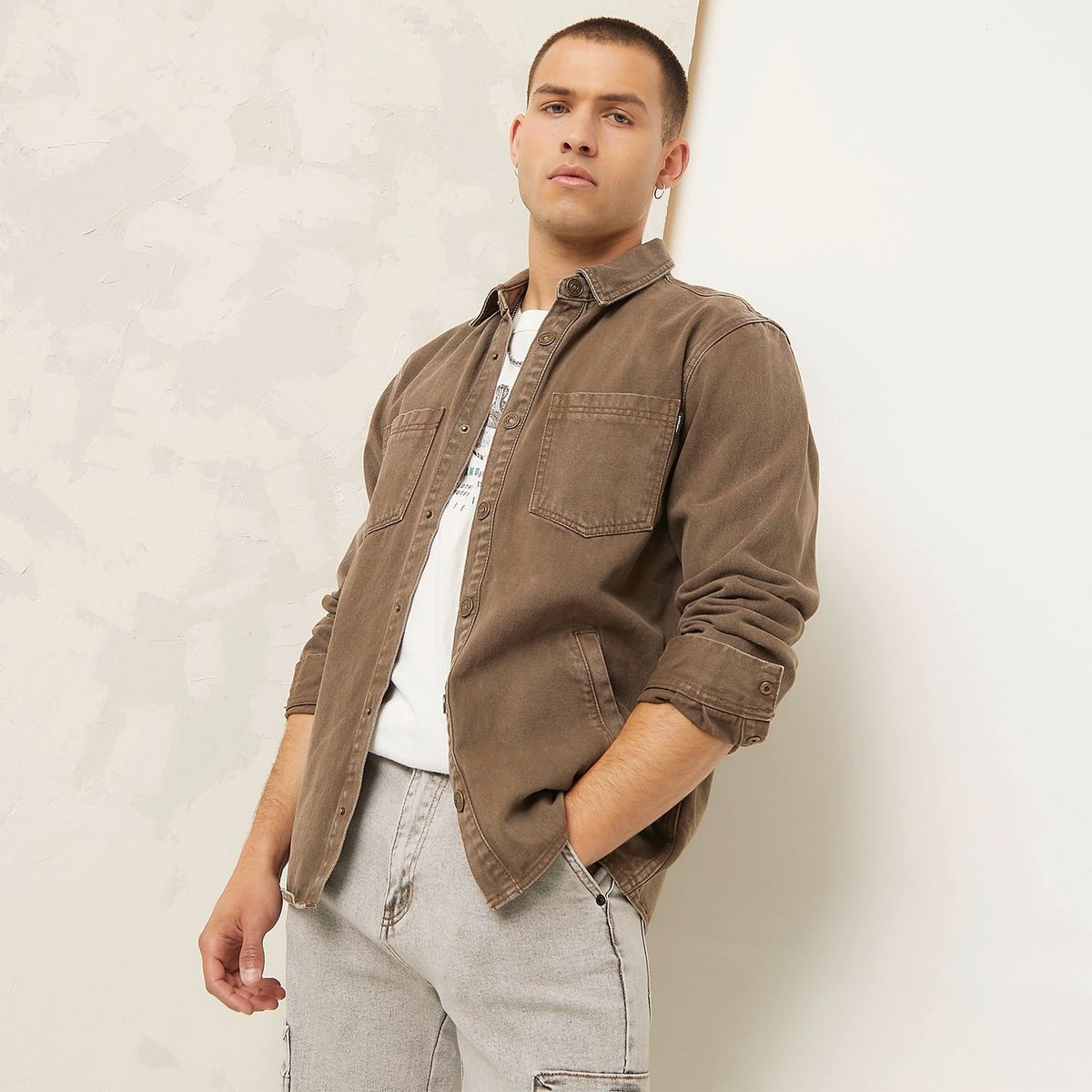 AMERICANINO - Chaqueta Casual Algodón Hombre Americanino