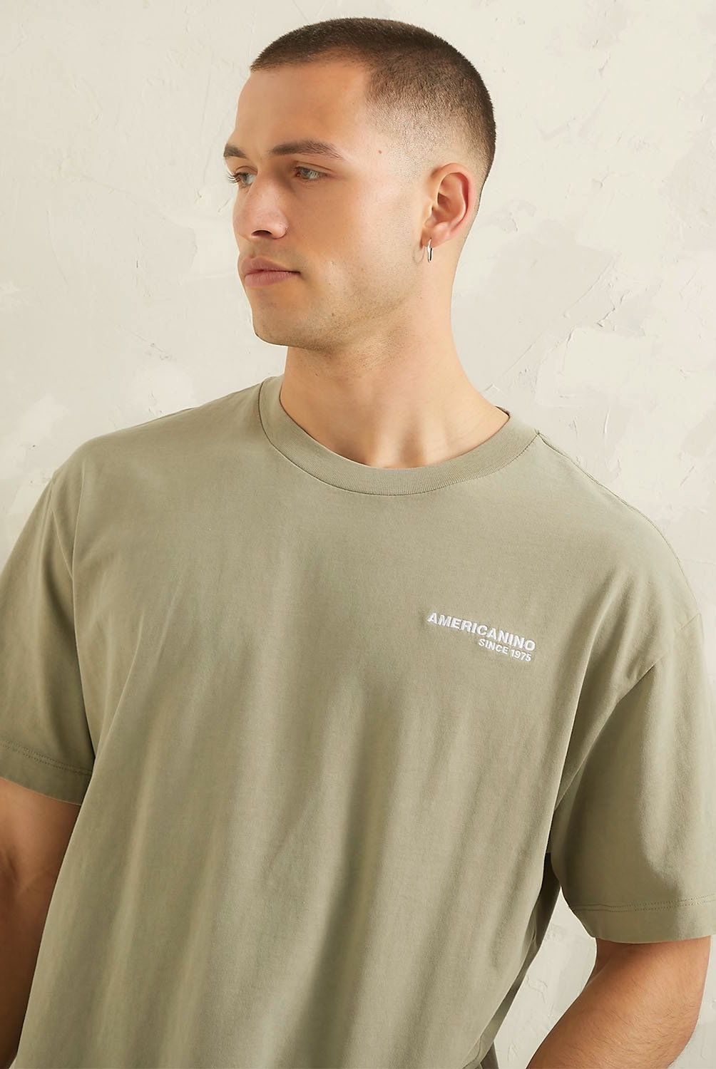 AMERICANINO - Polera Manga Corta Oversize Hombre Americanino