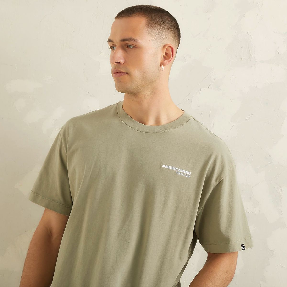 AMERICANINO - Polera Manga Corta Oversize Hombre Americanino