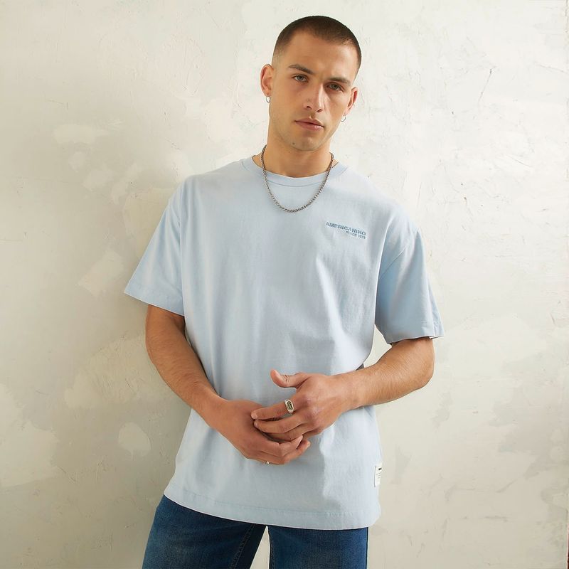 AMERICANINO - Polera Manga Corta Oversize Hombre Americanino