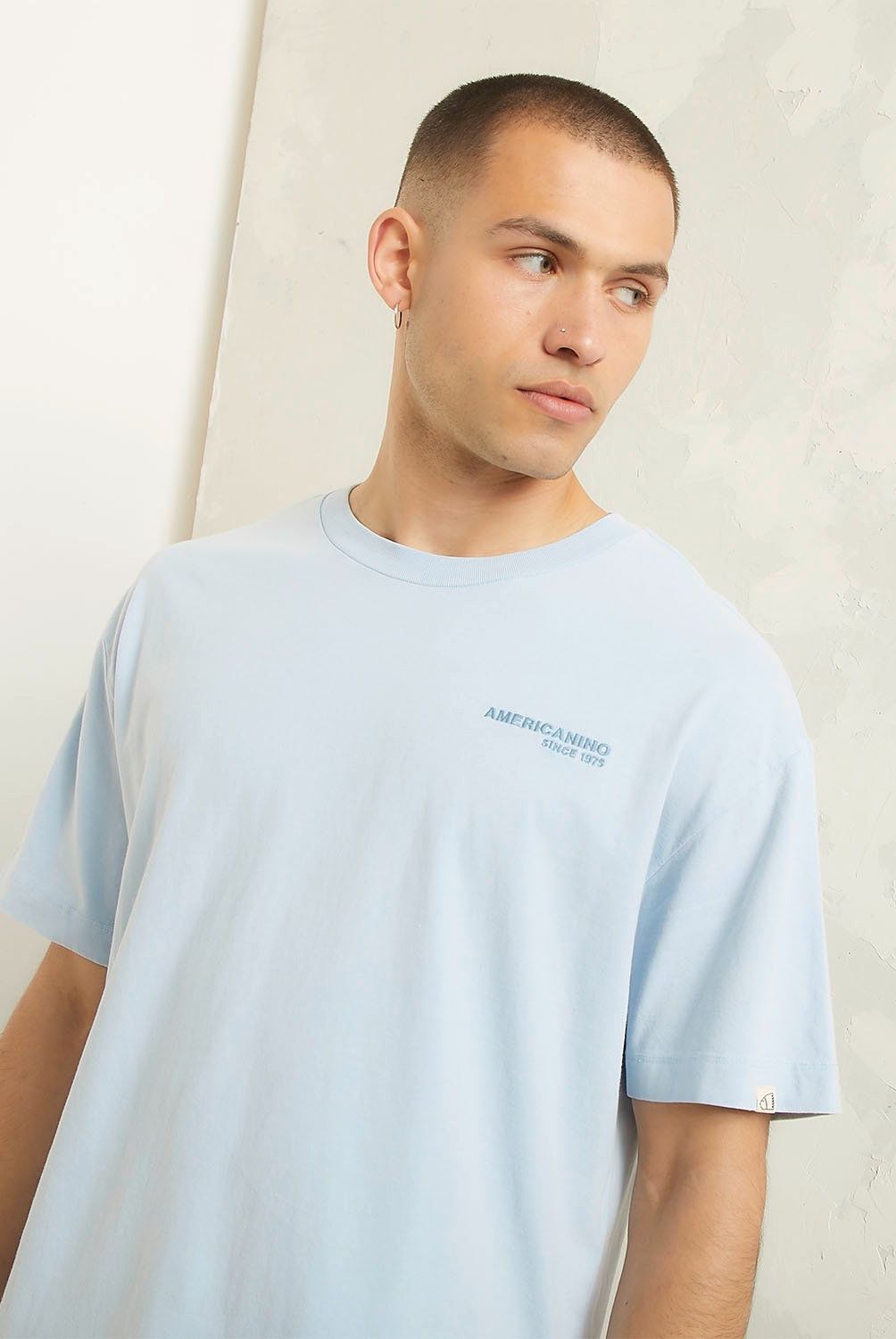 AMERICANINO - Polera Manga Corta Oversize Hombre Americanino
