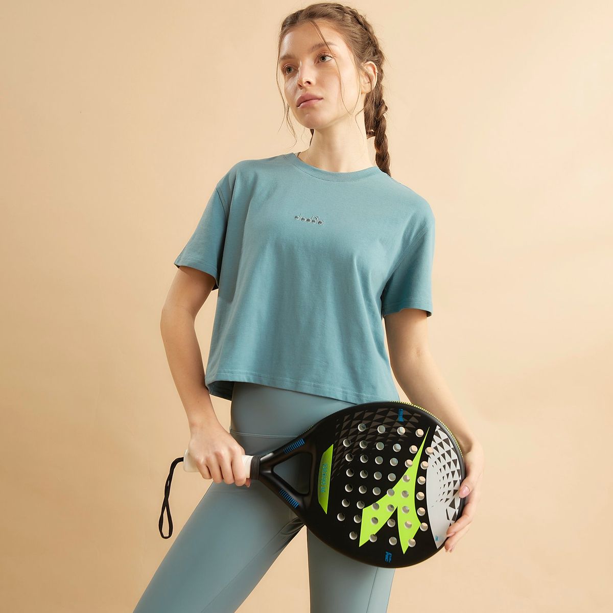 DIADORA - Polera Boxy Fit Algodón Deportiva Mujer Diadora