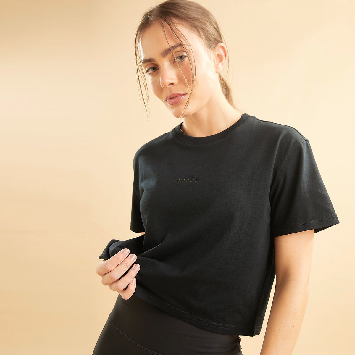 DIADORA - Polera Boxy Fit Algodón Deportiva Mujer Diadora