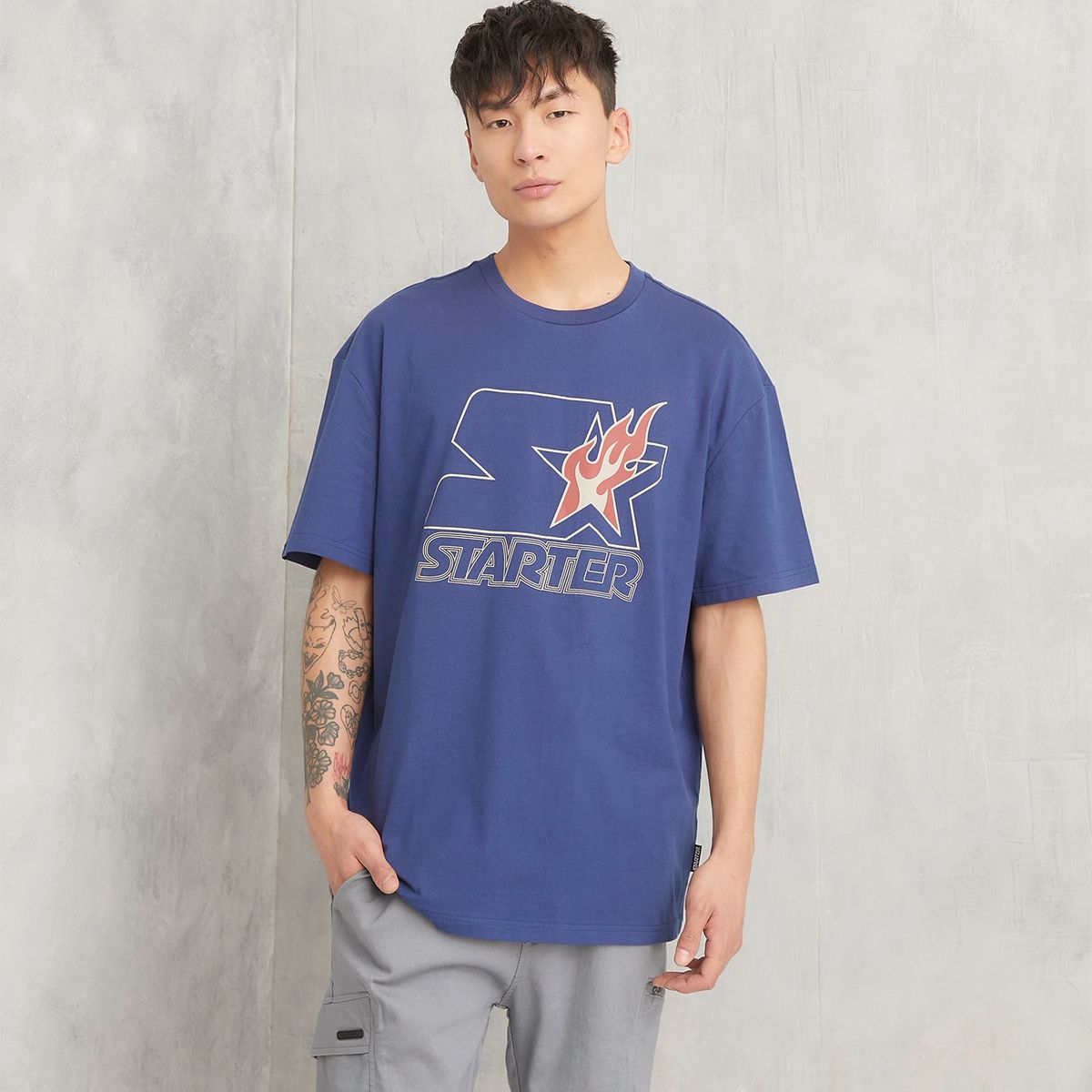 STARTER - Polera Manga Corta Relaxed Fit  Hombre Starter