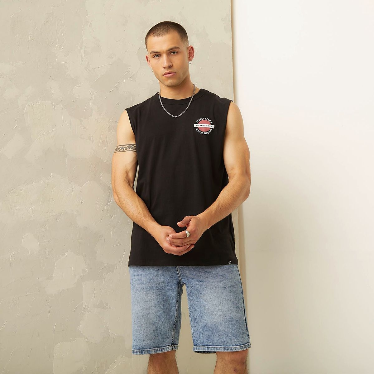 AMERICANINO - Polera Sin Mangas Casual Hombre Americanino