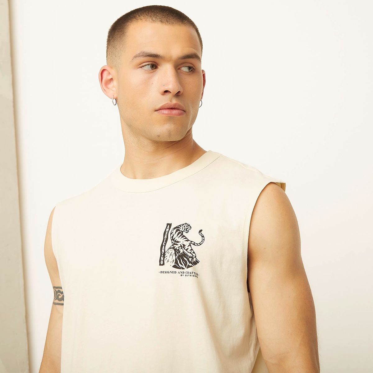 AMERICANINO - Polera Sin Mangas Casual Hombre Americanino