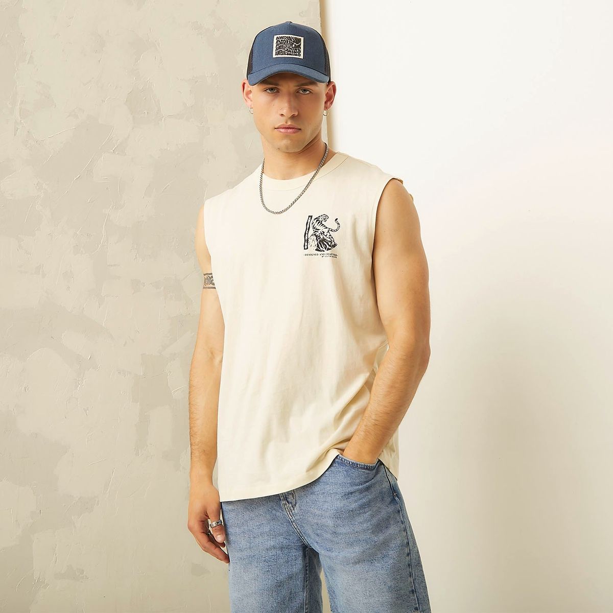 AMERICANINO - Polera Sin Mangas Casual Hombre Americanino