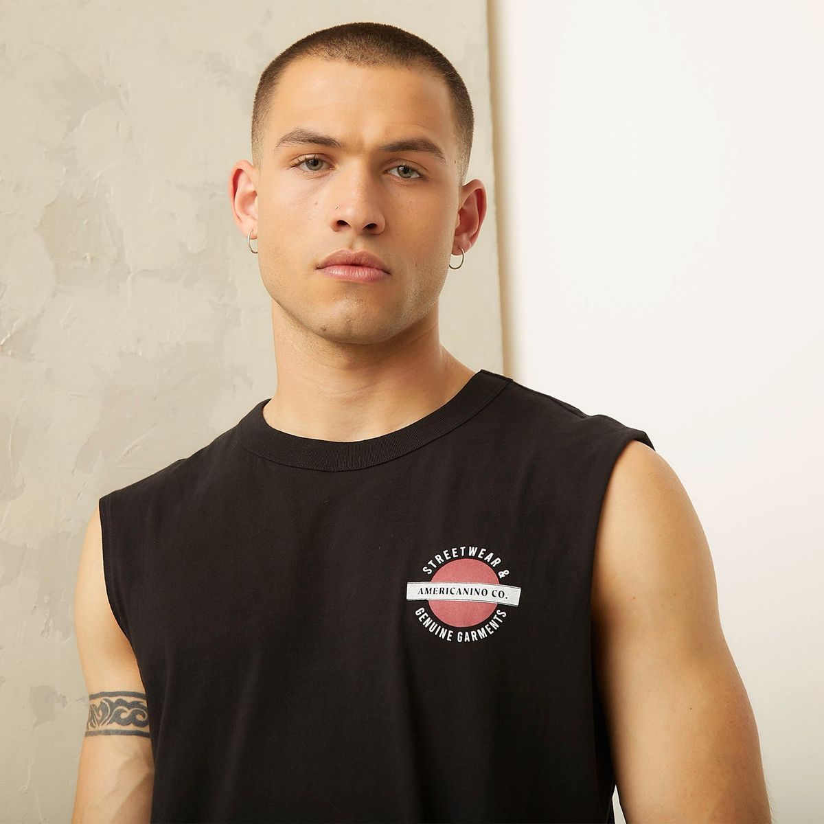 AMERICANINO - Polera Sin Mangas Casual Hombre Americanino