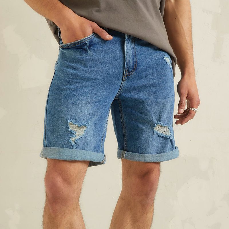 AMERICANINO - Short Bermuda Algodón Hombre Corte Americano