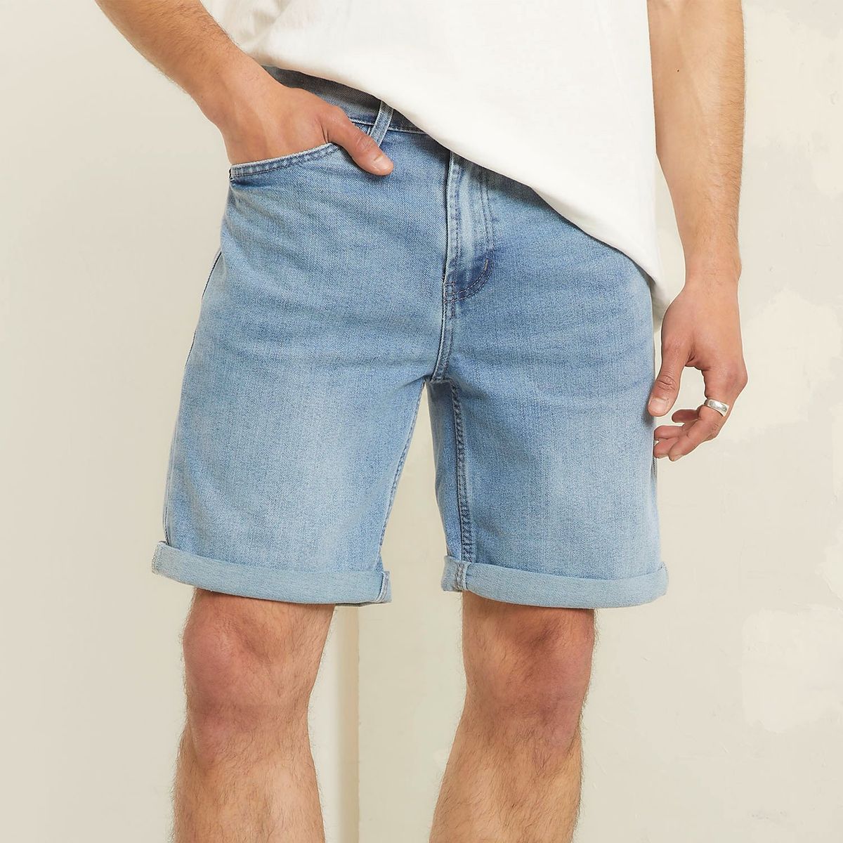 AMERICANINO - Short Bermuda Algodón Hombre Corte Americano