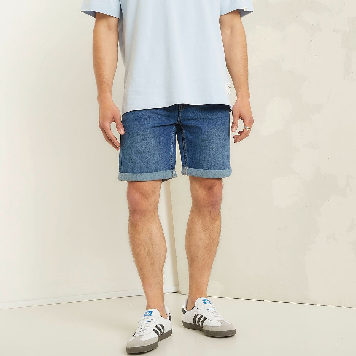 AMERICANINO - Short Bermuda Algodón Hombre Corte Americano