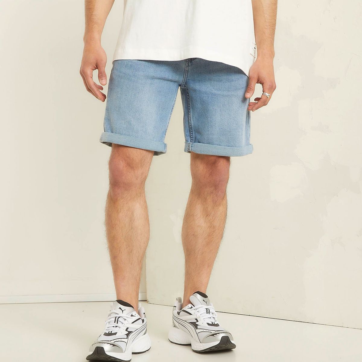 AMERICANINO - Short Bermuda Algodón Hombre Corte Americano