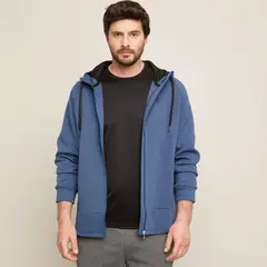 FRATTA - Polerón Con Gorro Y Cierre Completo