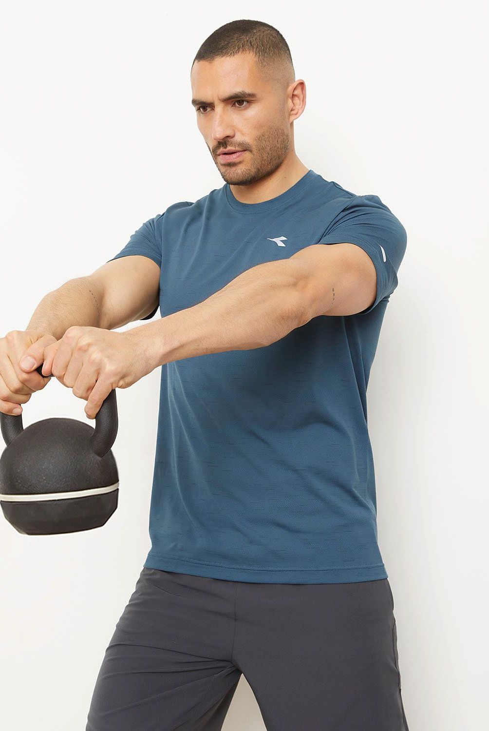 DIADORA - Polera Deportiva Manga Corta Hombre Diadora