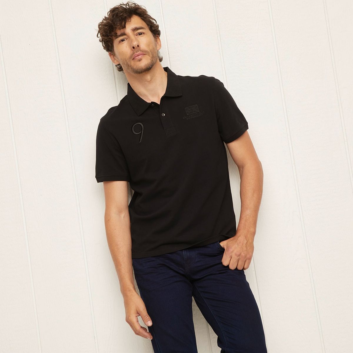 UNIVERSITY CLUB - Polera Polo Manga Corta Algodón Hombre University Club