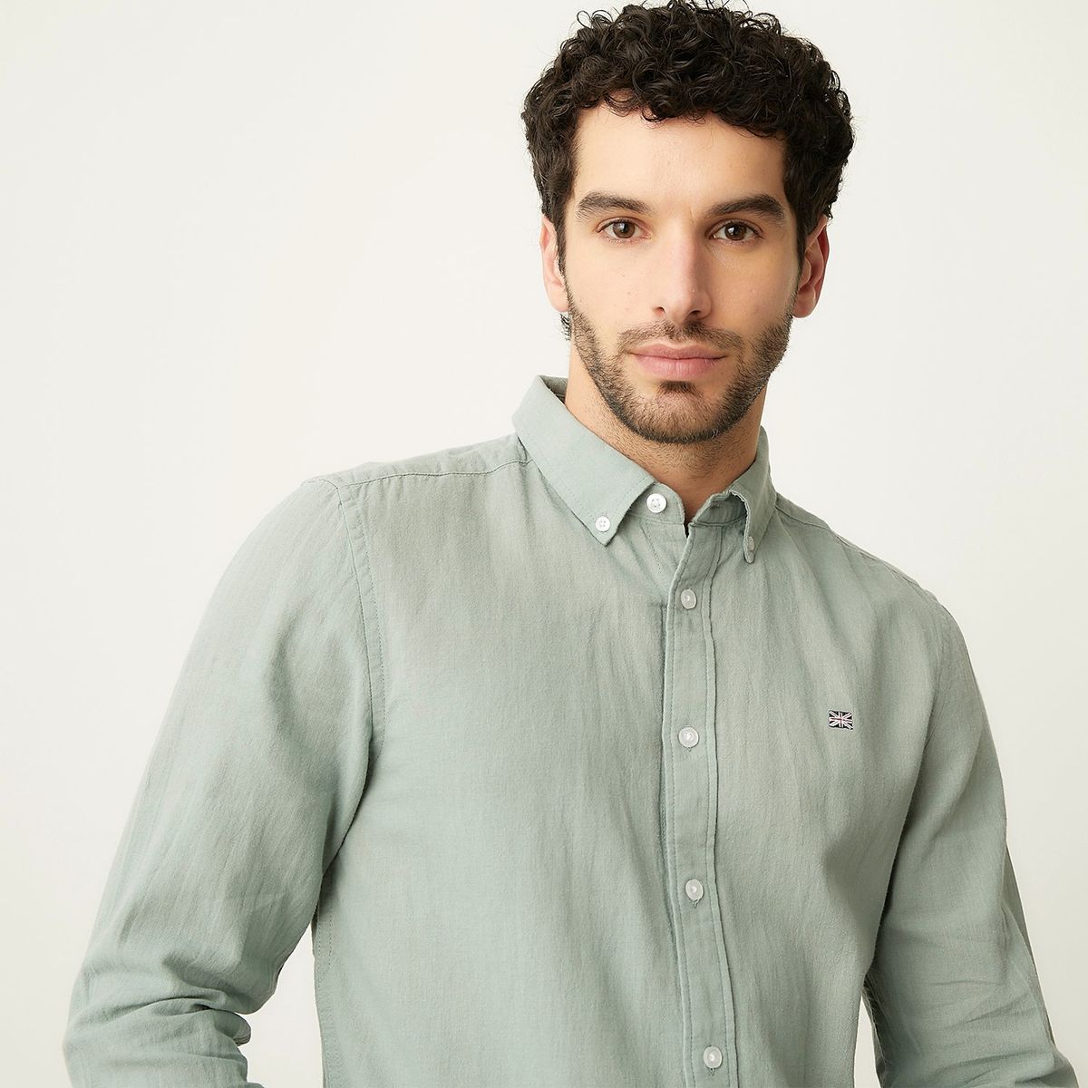 UNIVERSITY CLUB - Camisa Casual Manga Larga Lino Hombre University Club