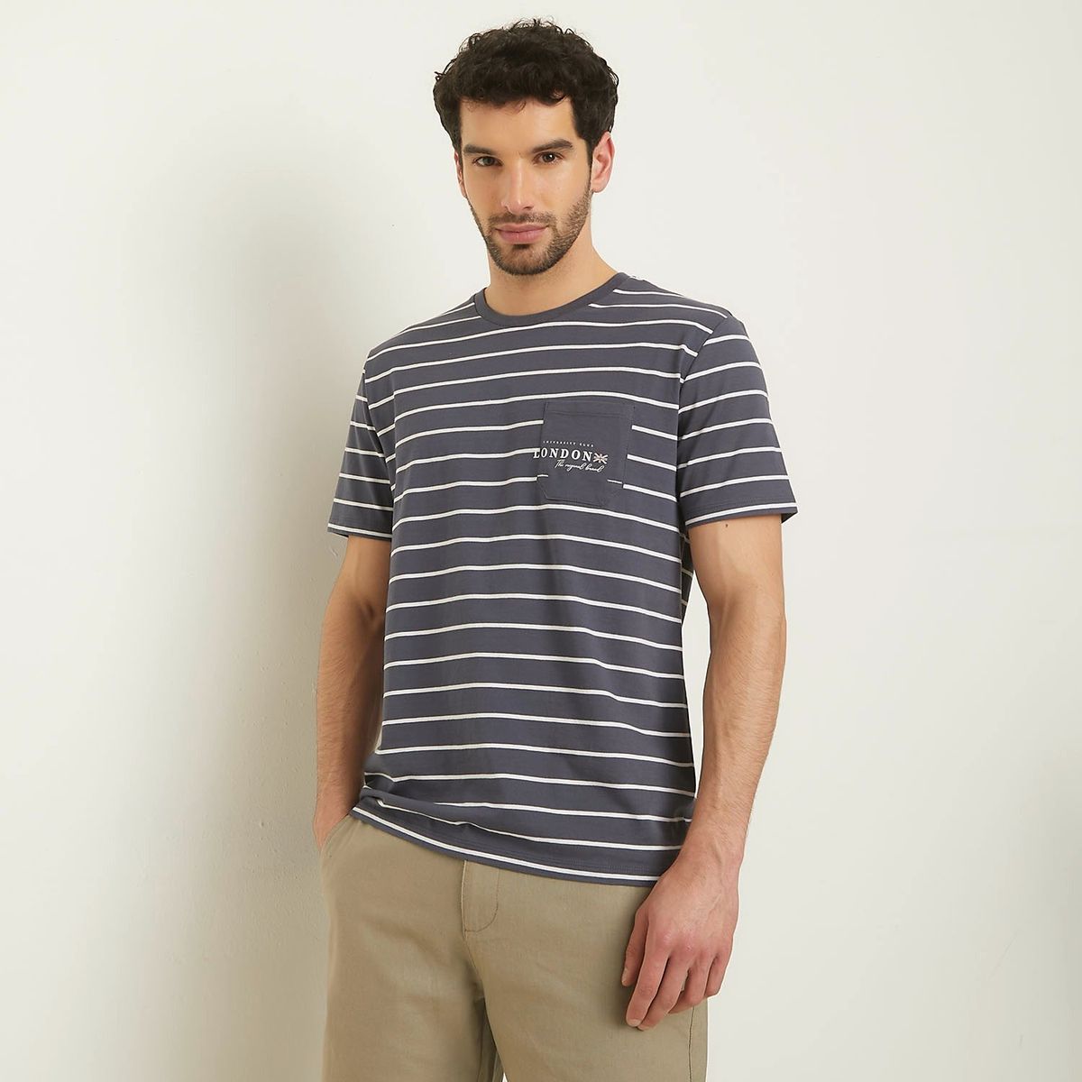 UNIVERSITY CLUB - Polera Manga Corta Casual Algodón Hombre University Club