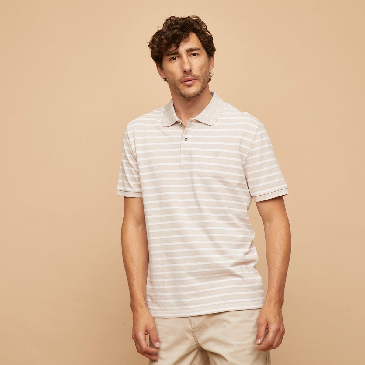 CHRISTIAN LACROIX - Polera Polo Manga Corta Algodón Hombre Christian Lacroix