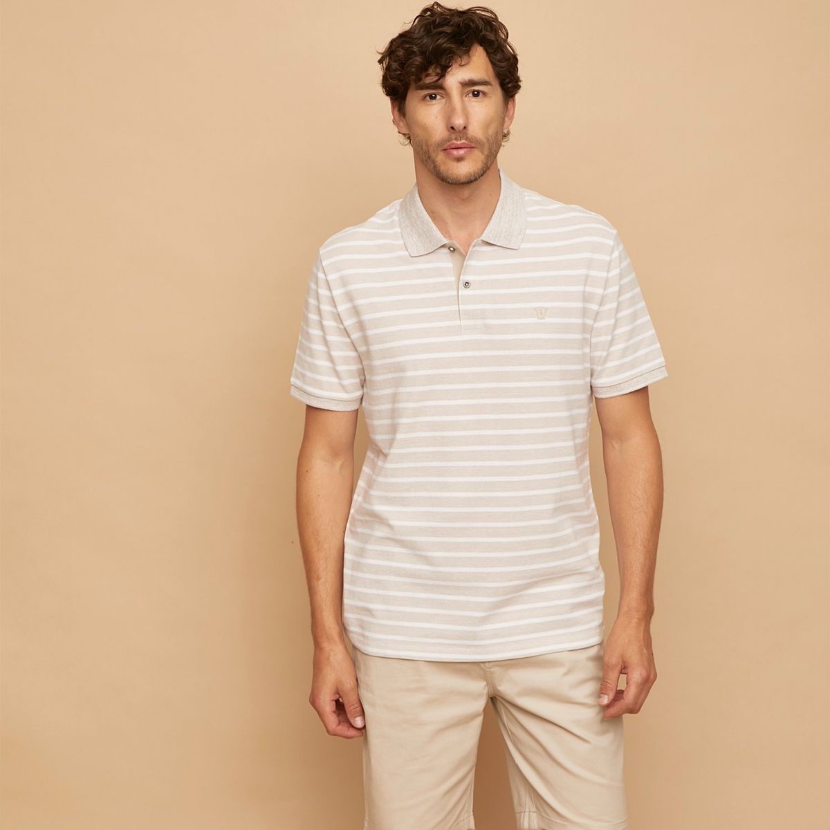 CHRISTIAN LACROIX - Polera Polo Manga Corta Algodón Hombre Christian Lacroix