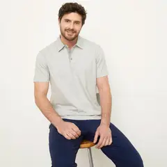 NEWPORT - Polera Polo Manga Corta Algodón Hombre