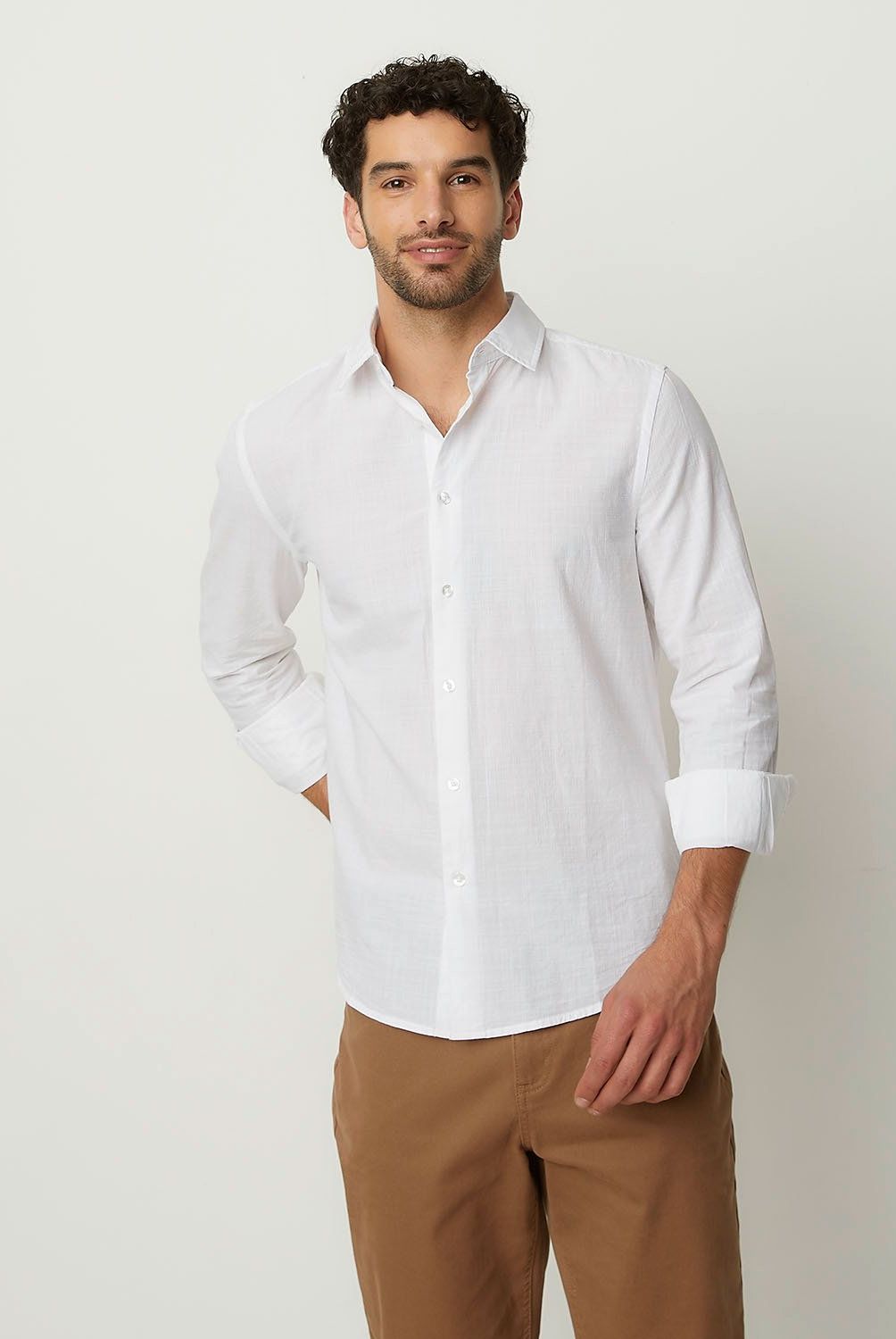 NEWPORT - Camisa Casual Manga Corta Algodón Hombre Newport