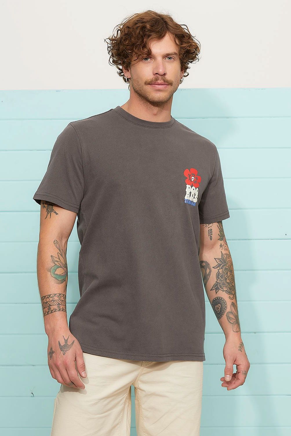 DOO AUSTRALIA - Polera Manga Corta Algodón Regular Fit Hombre Doo Australia