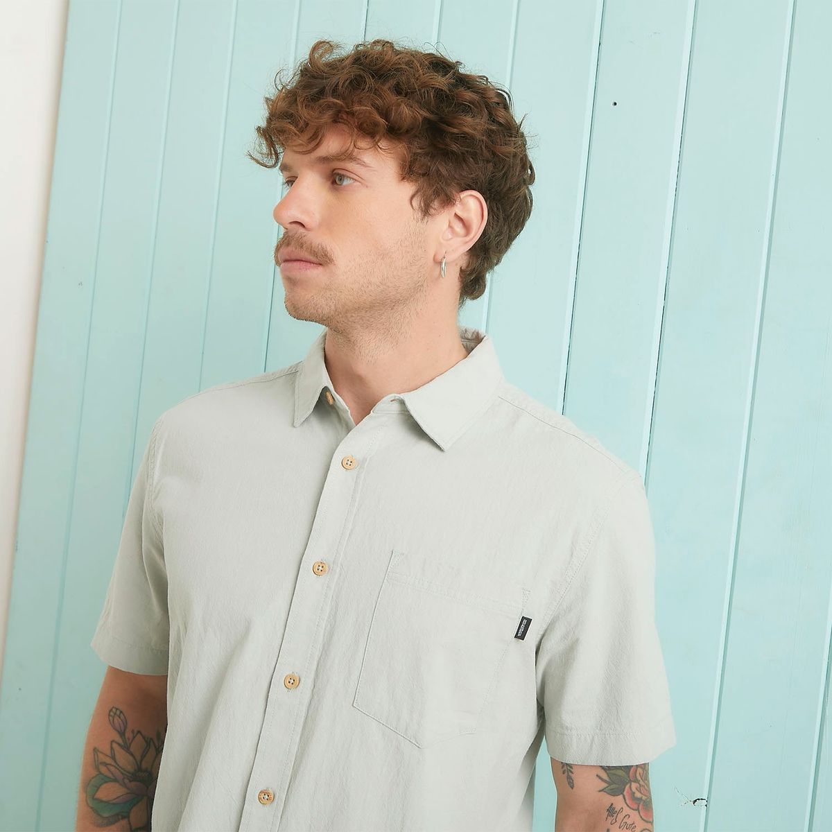 DOO AUSTRALIA - Camisa Casual Manga Corta Algodón Hombre Doo Australia