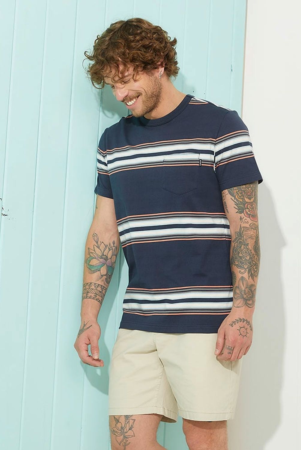 DOO AUSTRALIA - Polera Manga Corta Casual Hombre Doo Australia