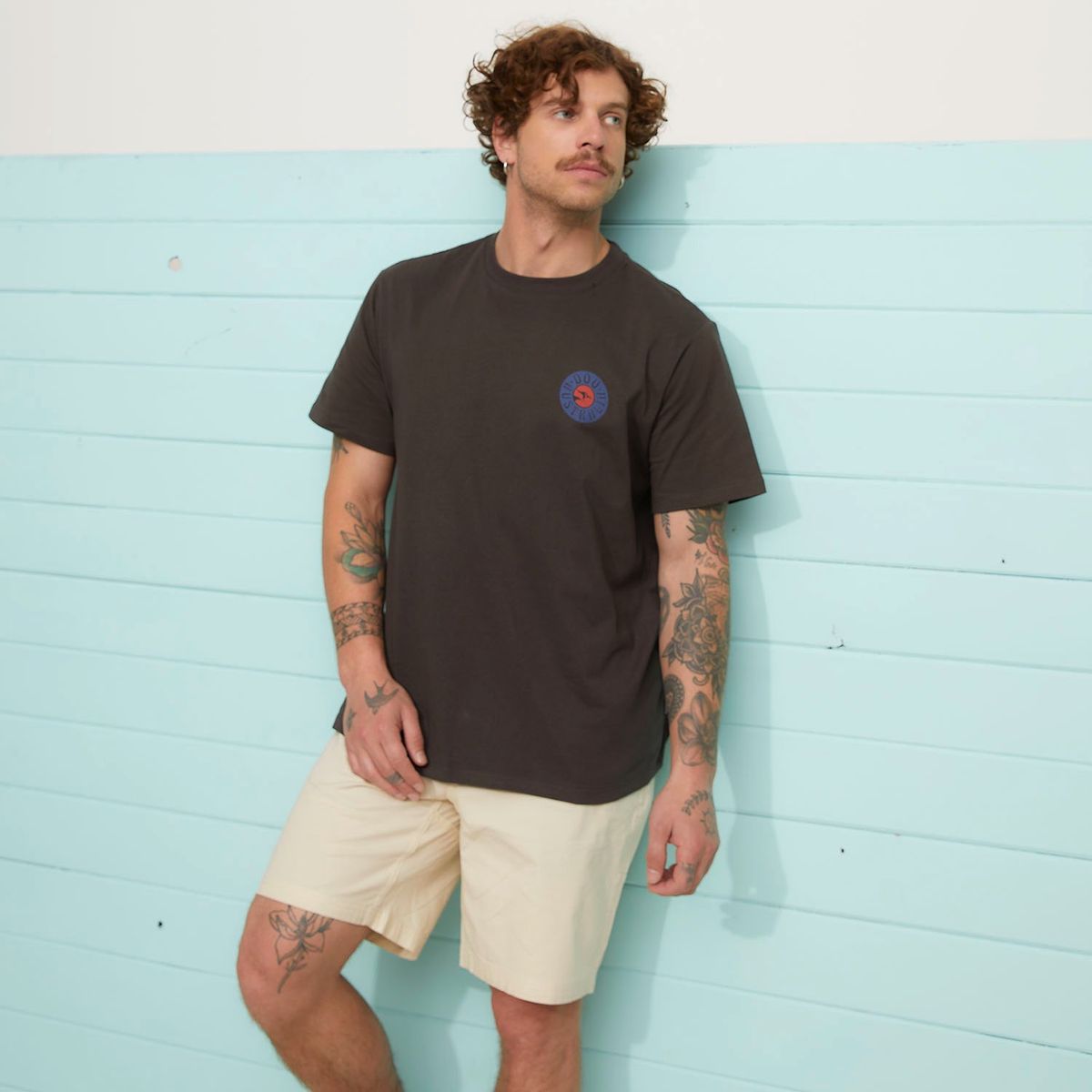 DOO AUSTRALIA - Polera Manga Corta Algodón Loose Fit Hombre Doo Australia