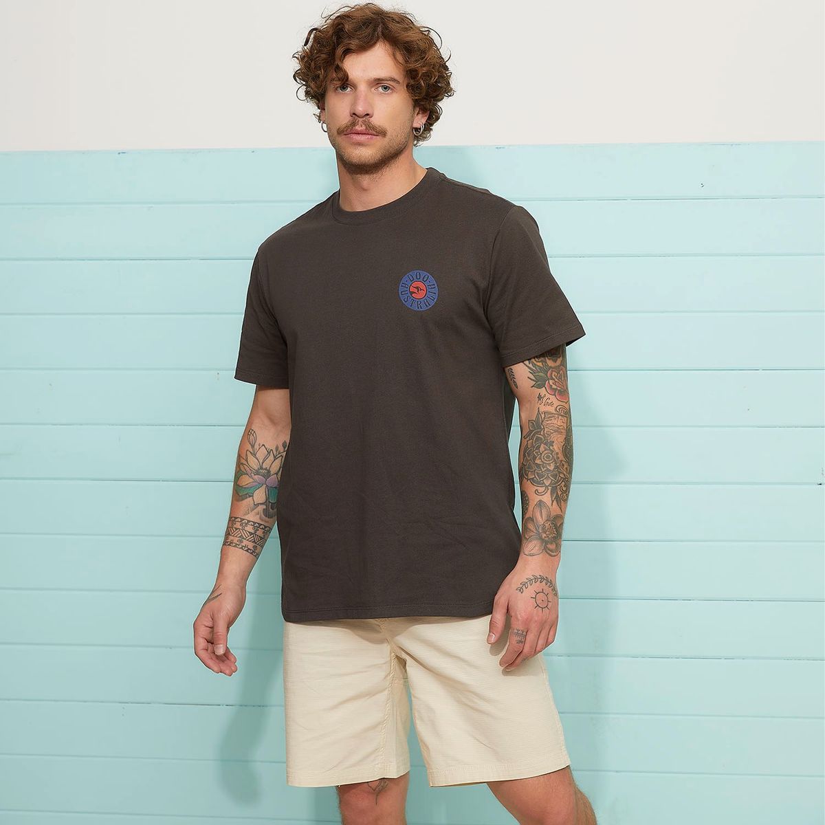 DOO AUSTRALIA - Polera Manga Corta Algodón Loose Fit Hombre Doo Australia