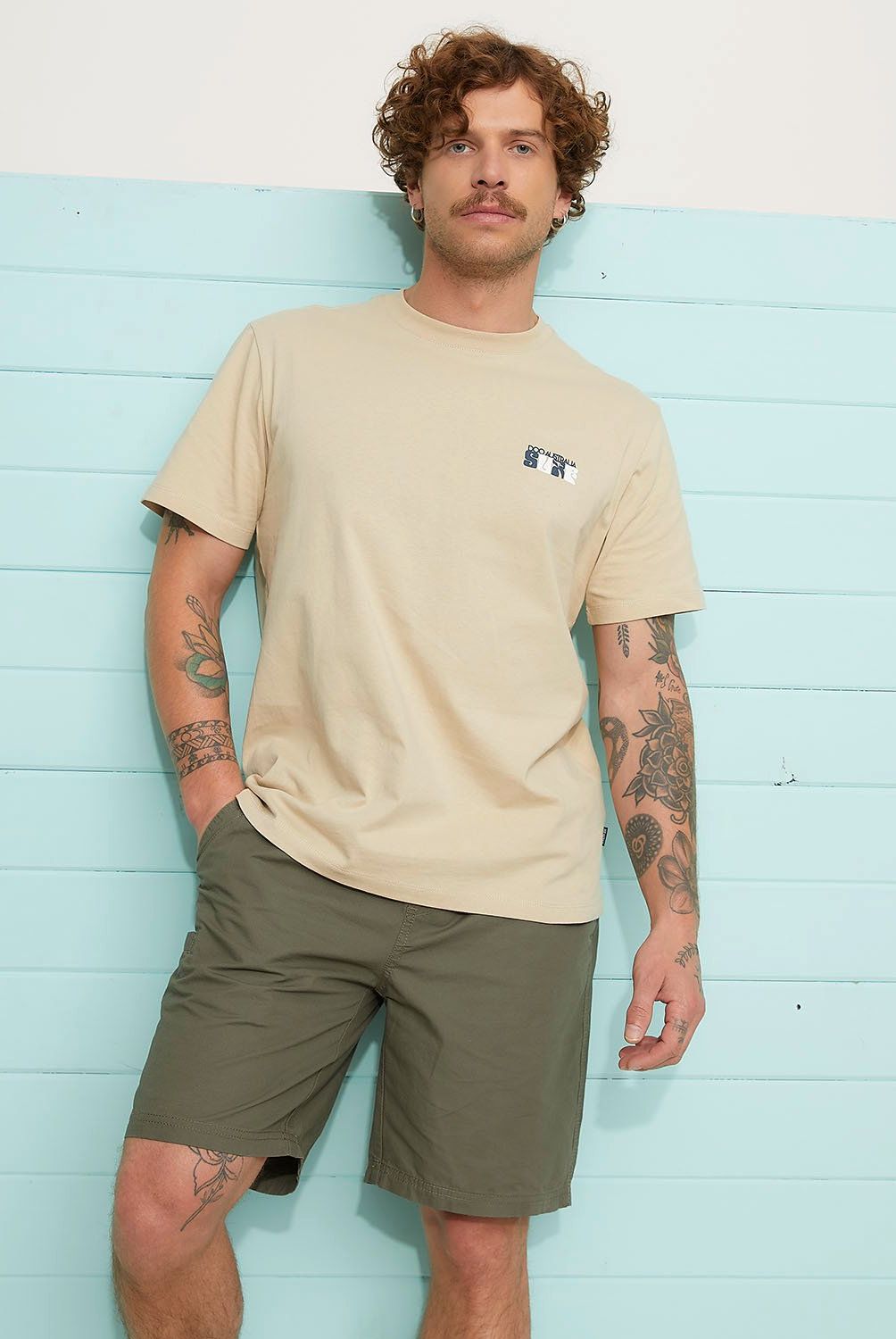 DOO AUSTRALIA - Polera Manga Corta Algodón Loose Fit Hombre Doo Australia
