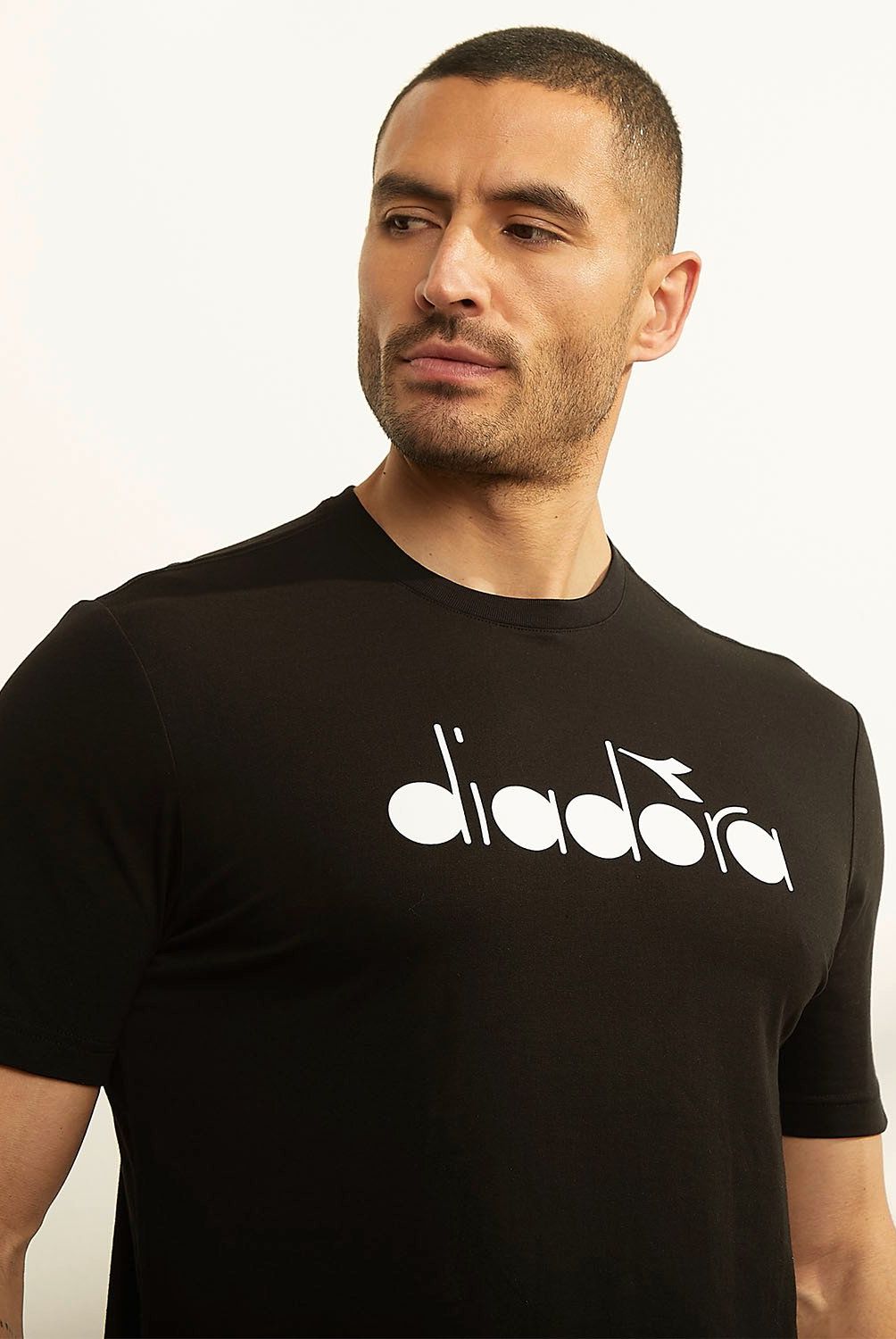 DIADORA - Polera Deportiva Manga Corta Algodón Hombre Diadora