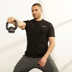DIADORA - Polera Deportiva Manga Corta Algodón Hombre