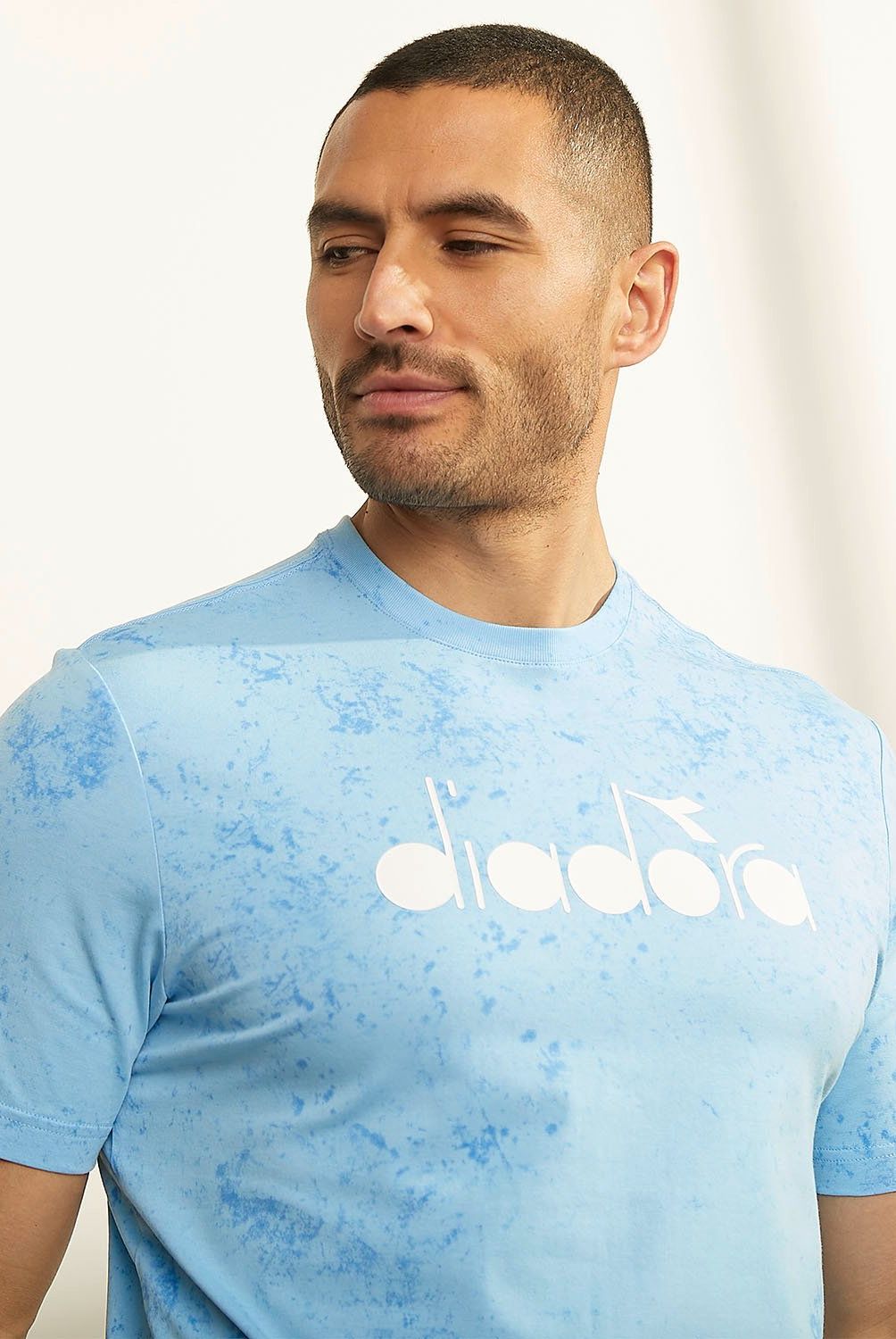 DIADORA - Polera Deportiva Manga Corta Algodón Hombre Diadora