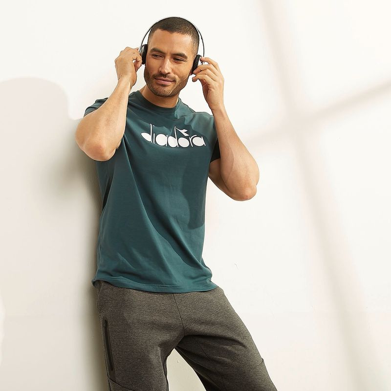 DIADORA - Polera Deportiva Manga Corta Algodón Hombre Diadora