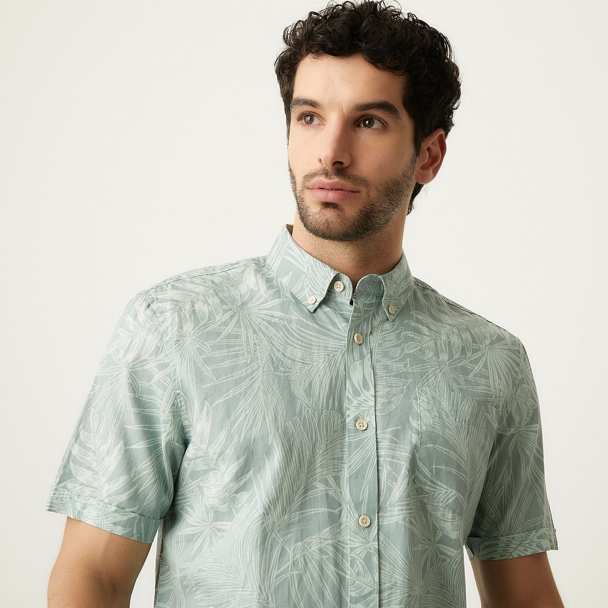 UNIVERSITY CLUB - Camisa Casual Manga Corta Algodón Hombre University Club