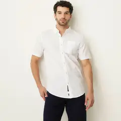 UNIVERSITY CLUB - Camisa Casual Manga Corta Algodón Hombre