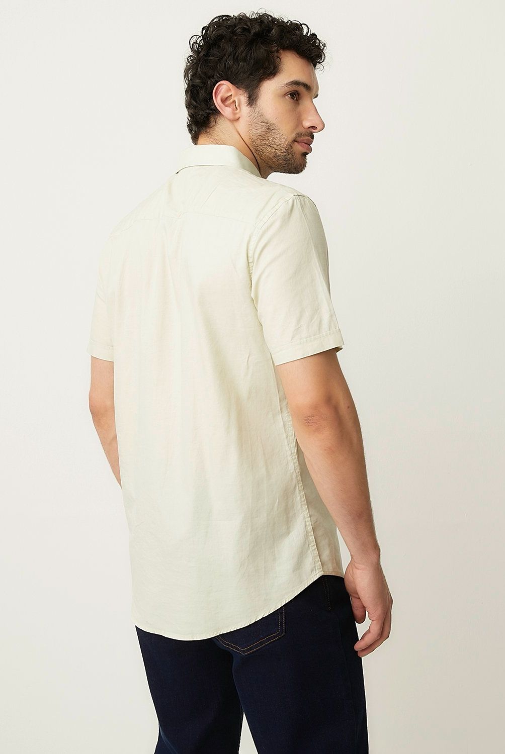 UNIVERSITY CLUB - Camisa Casual Manga Corta Algodón Hombre University Club