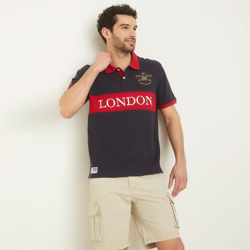 UNIVERSITY CLUB - Polera Manga Corta Algodón Hombre University Club