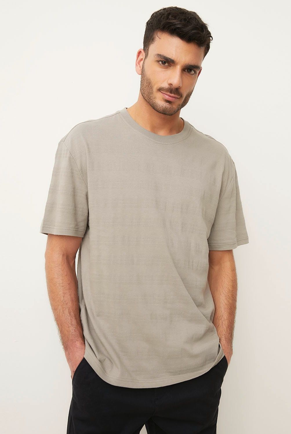 BASEMENT - Polera Manga Corta Algodón Hombre Basement
