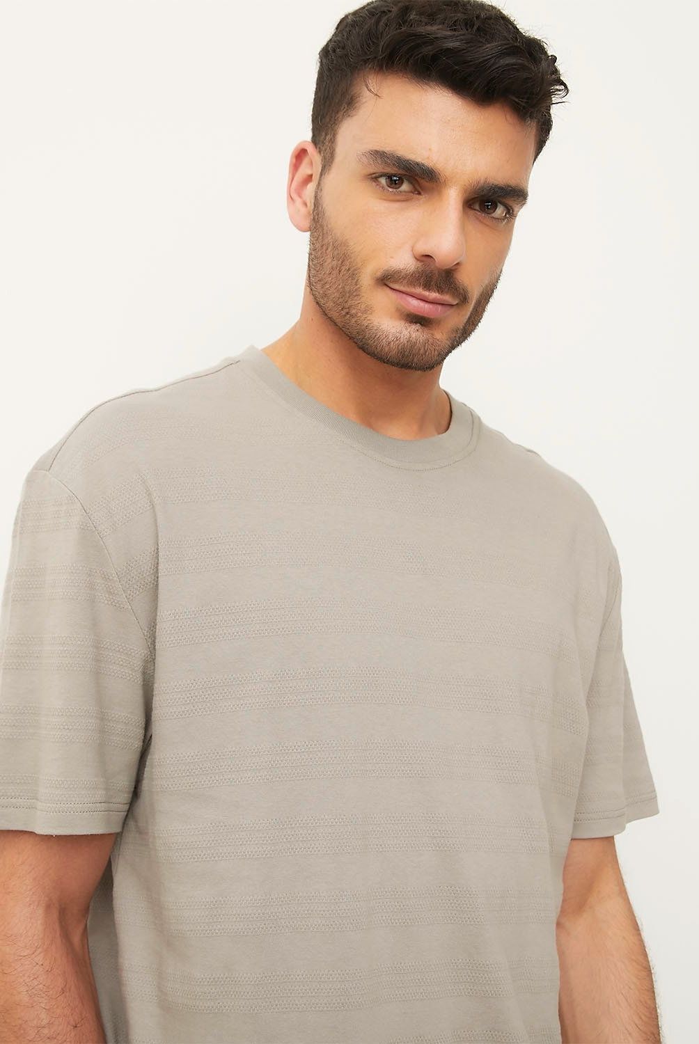 BASEMENT - Polera Manga Corta Algodón Hombre Basement