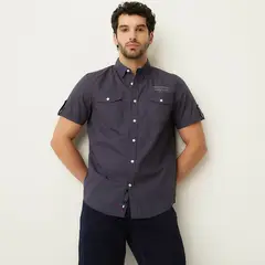 UNIVERSITY CLUB - Camisa Casual Hombre Slim Fit Algodón